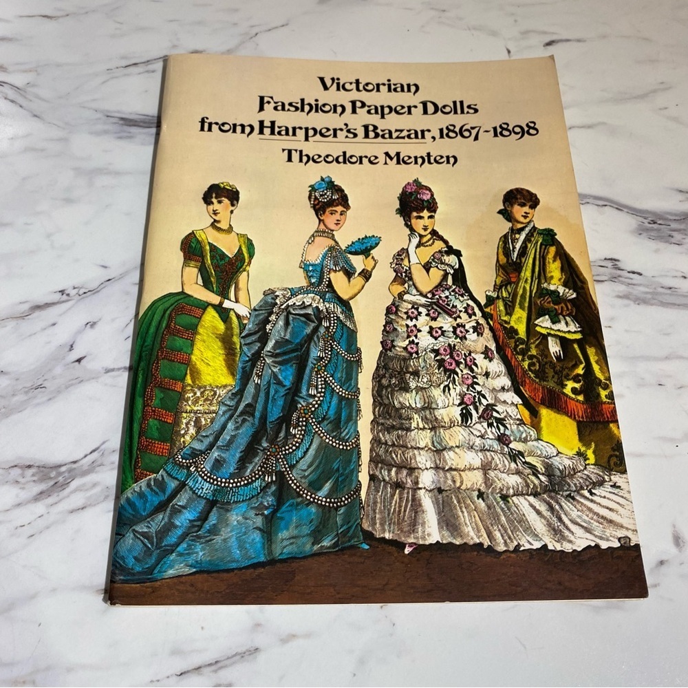 New Vintage Victorian Fashion Paper Dolls from Harpers Bazar 1867 - 1898 UNCUT